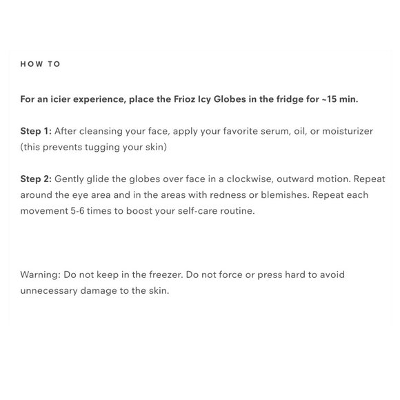 SONAGE FRIOZ ICY GLOBES FACIAL MASSAGER BEAUTY TOOL - Picture 5 of 11